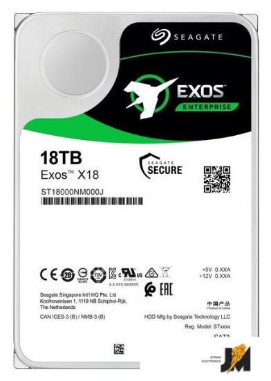 Изображение Жесткий диск Exos X18 16TB ST16000NM000J