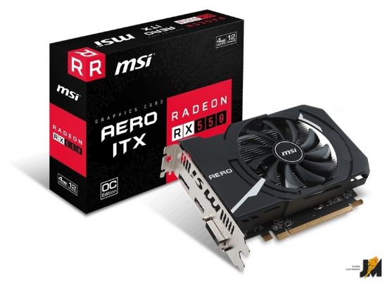 Изображение Видеокарта Radeon RX 550 Aero ITX OC 4GB GDDR5