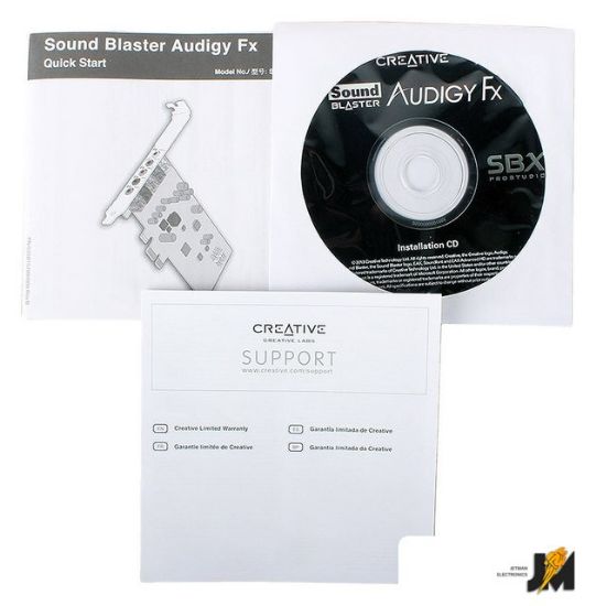 Изображение Внутренняя звуковая карта Sound Blaster Audigy Fx (SB1570)