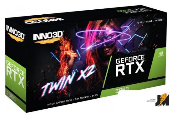 Изображение Видеокарта GeForce RTX 3060 Twin X2 12GB GDDR6 N30602-12D6-119032AH