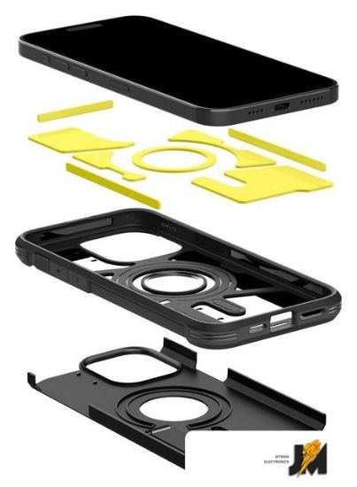 Изображение Чехол для телефона Tough Armor (MagFit) для iPhone 15 Pro Max ACS06594 (черный)